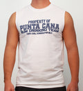 Hot Penguin Ltd. Property of Punta Cana Drinking Team sleeveless shirt for men, Punta Cana Collection - Hot Penguin, Ltd.