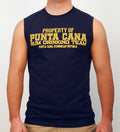 Hot Penguin Ltd. Property of Punta Cana Rum Drinking Team sleeveless shirt for men, Punta Cana Collection - Hot Penguin, Ltd.