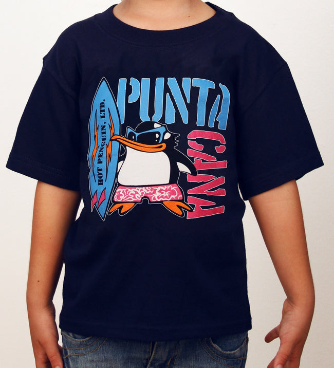 Hot Penguin Ltd. Surf Punta Cana t-shirt for kids, Punta Cana Collection - Hot Penguin, Ltd.
