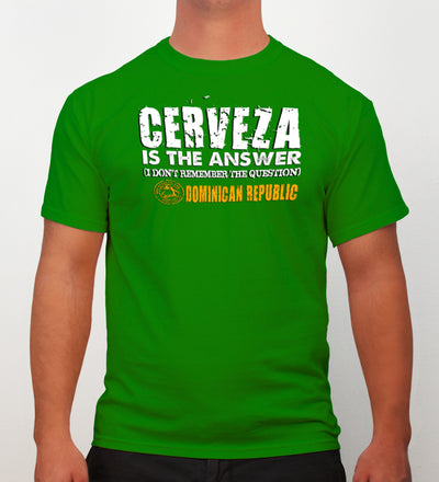 Hot Penguin, Ltd. Cerveza t-shirt for men, Dominican Republic collection - Hot Penguin, Ltd.