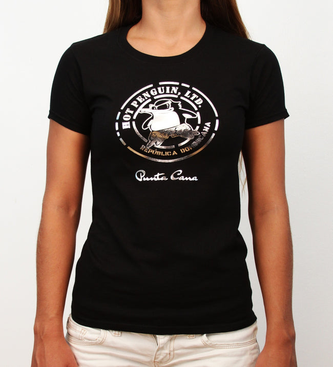 Hot Penguin, Ltd. Gold Hot Penguin t-shirt for women, Punta Cana collection - Hot Penguin, Ltd.
