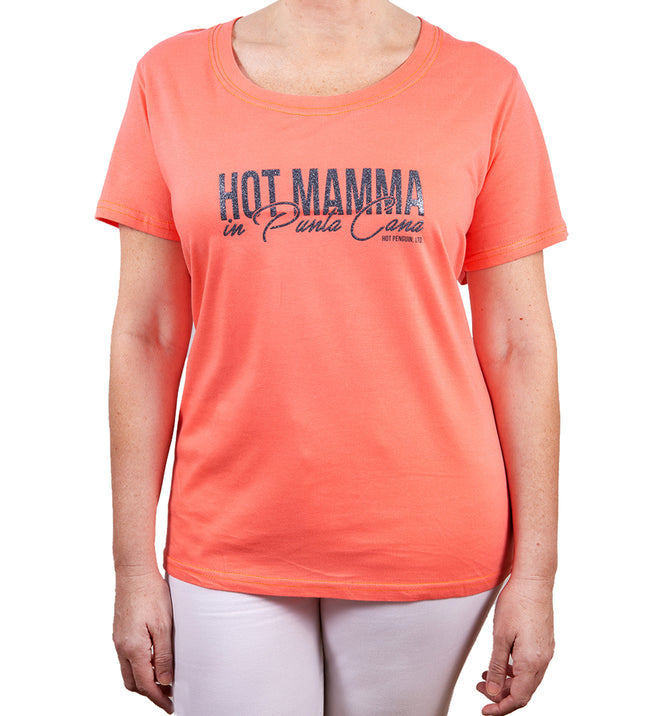 Hot Penguin, Ltd. Hot Mamma in Punta Cana t-shirt for women, Punta Cana collection - Hot Penguin, Ltd.